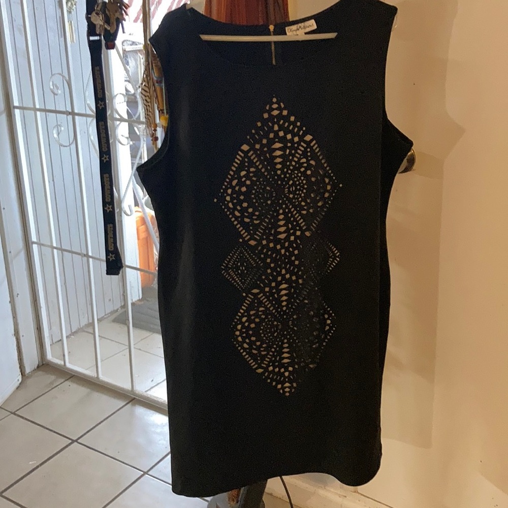 Black dress with cute pattern